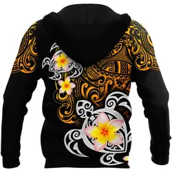 Amazing Polynesian Turtle Tattoo Personalized Unisex Deluxe Hoodie ML