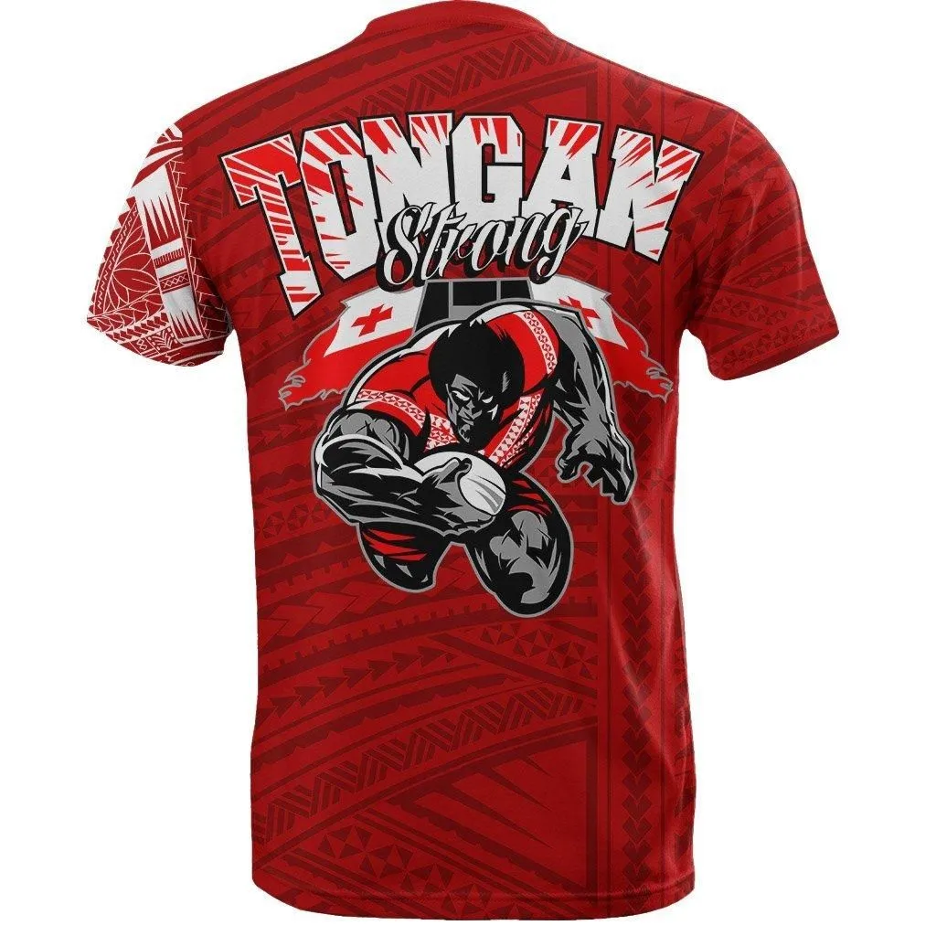 Tongan Strong Polynesian Tattoo Style T shirt