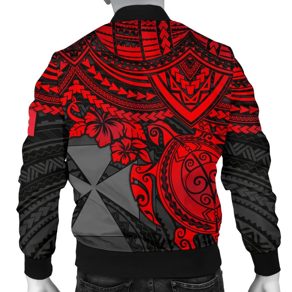 FamilyGater Jacket - Bomber Jacket Wallis and Futuna Polynesian - Red Turtle - BN1518