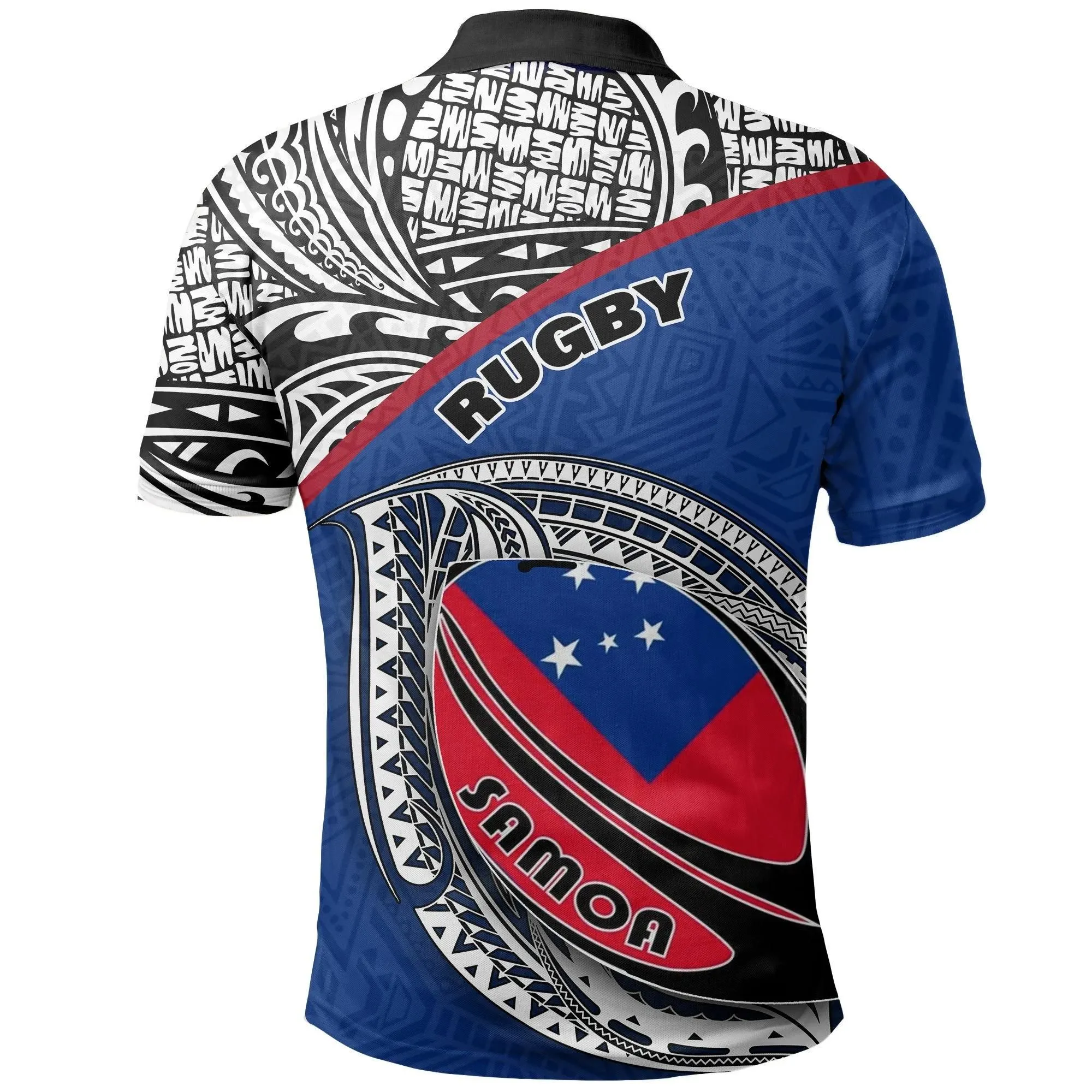Samoa Polo Shirt - Rugby Ball - BN09