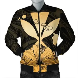 FamilyGater Jacket - Hawaiian Kanaka Bomber Jacket Hibiscus Polynesian Love - AH - JR