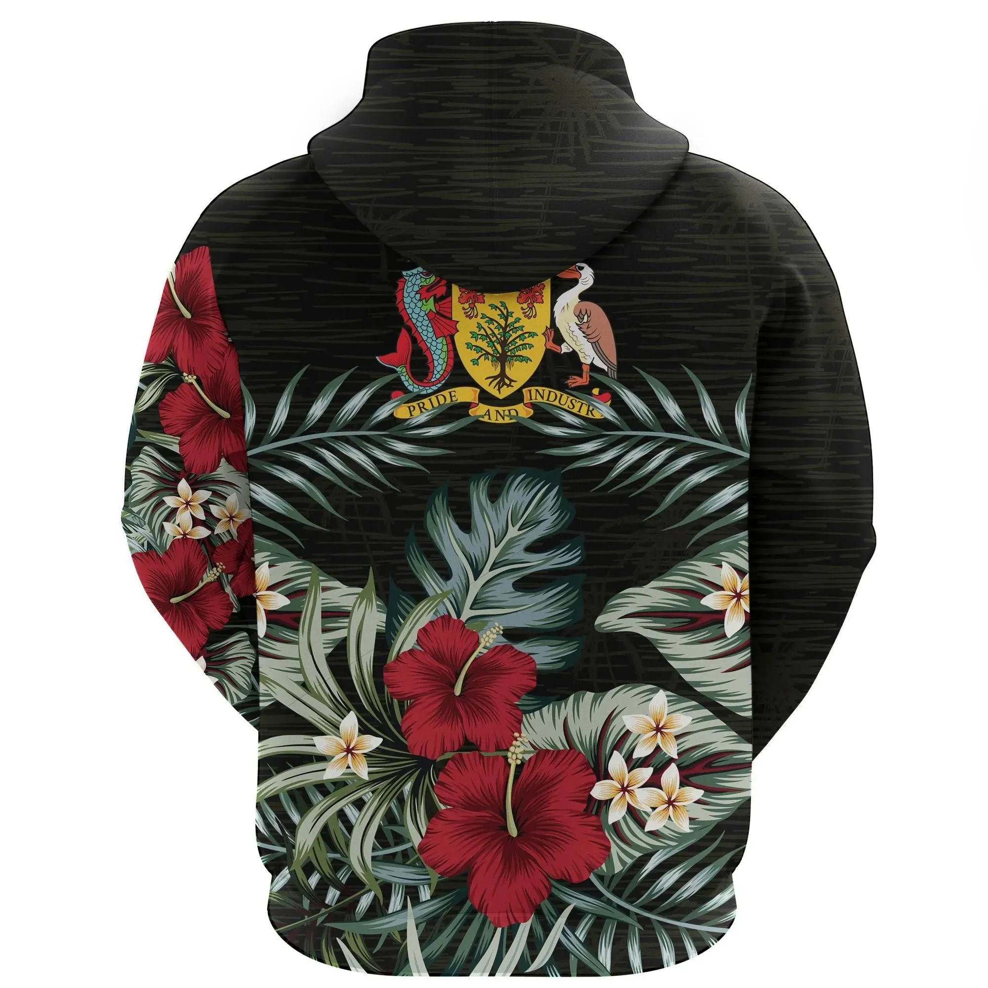 Barbados Hibiscus Hoodie A7