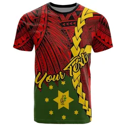 Papua New Guinea Eastern Highlands Province Polynesian Custom Personalised T-Shirt - Tribal Wave Tattoo - BN12