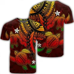 Alohawaii Tee - Hawaii Polynesian Turtle Hibiscus T-shirt Color Flag - AH - J4R