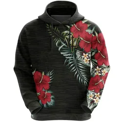 Barbados Hibiscus Hoodie A7