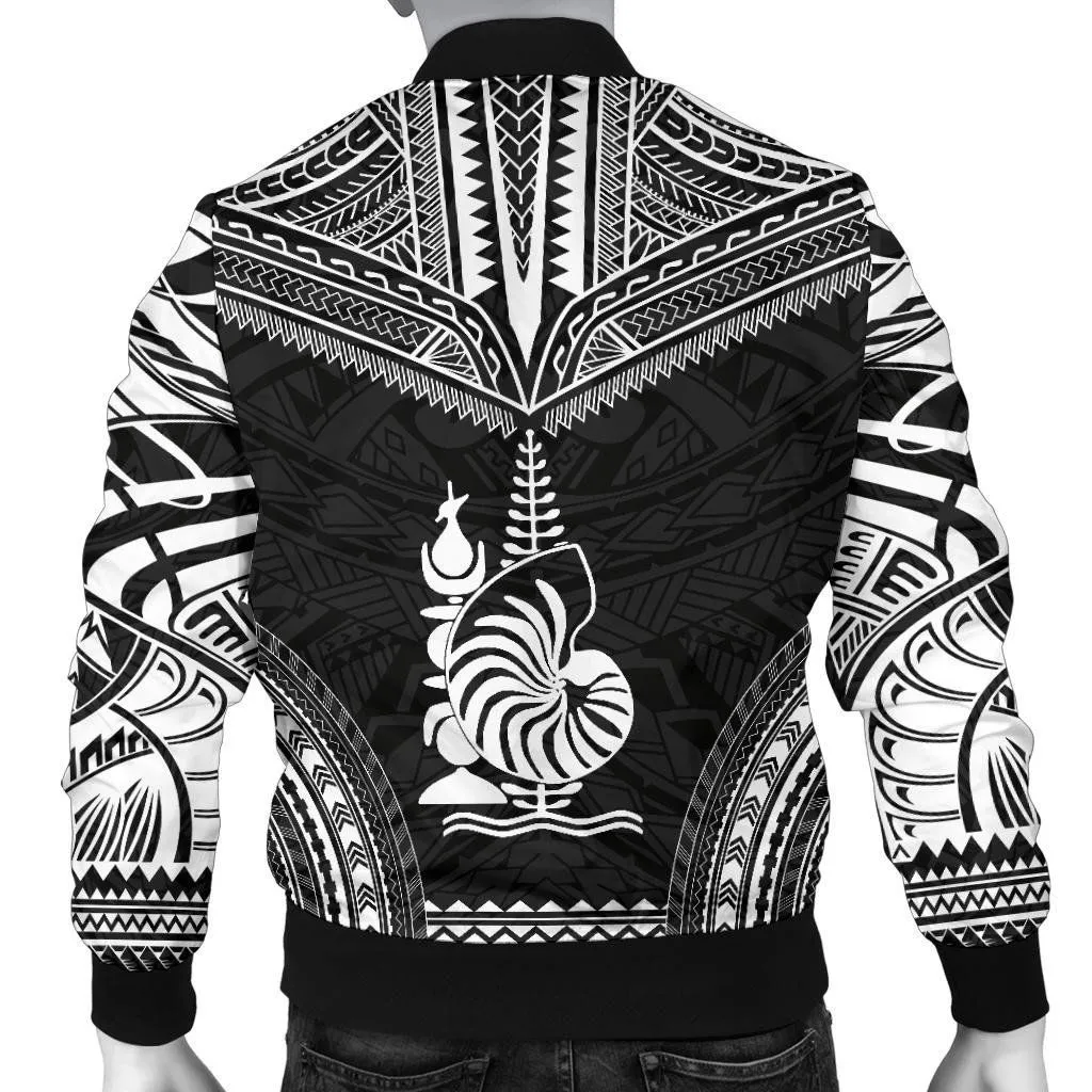 New Caledonia Polynesian Chief Men's Bomber Jacket - Black Version - Bn10