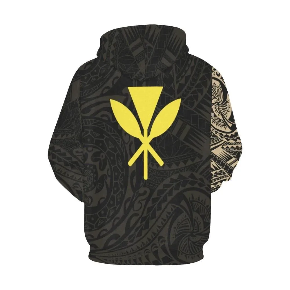 Kanaka Maoli (Hawaiian) Hoodie Tattoo Style Version 2.0 A7