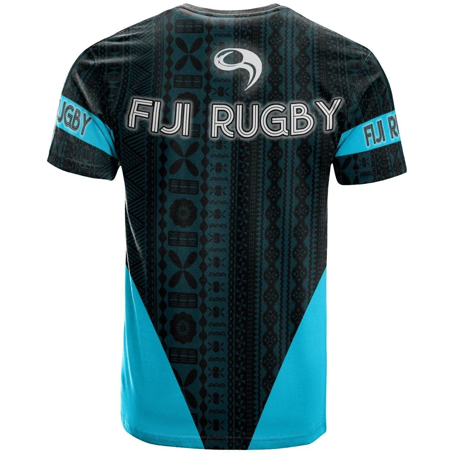 Fiji T-Shirt - Rugby With Palm Leaf