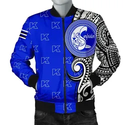 Alohawaii Jacket - Personalized Kailua High Tribal Kakau Bomber Jacket AH J0