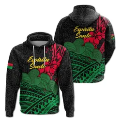 Vanuatu Espiritu Santo Hoodie - Kava With Hibiscus - LT12