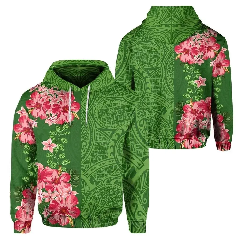 Hawaii Tropical Polynesian - Hawaiian Hoodie - Curtis Style - AH - J2