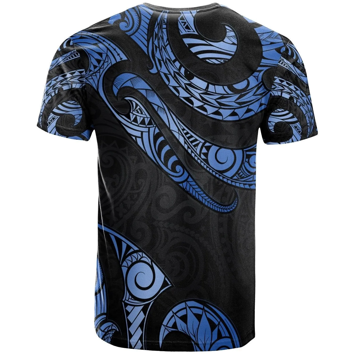 Nauru Polynesian T-Shirt - Poly Tattoo Blue Version