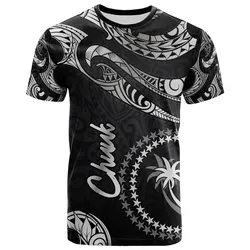 Chuuk Micronesia T Shirt - Poly Tattoo White Version