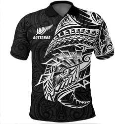 Polynesian Pride Polo Shirt - Maori Tattoo Polo Shirt, New Zealand Aotearoa Tattoo Golf Shirt