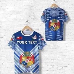 (Custom Personalised) Mate Maa Tonga Rugby T shirt Polynesian Creative Style - Blue