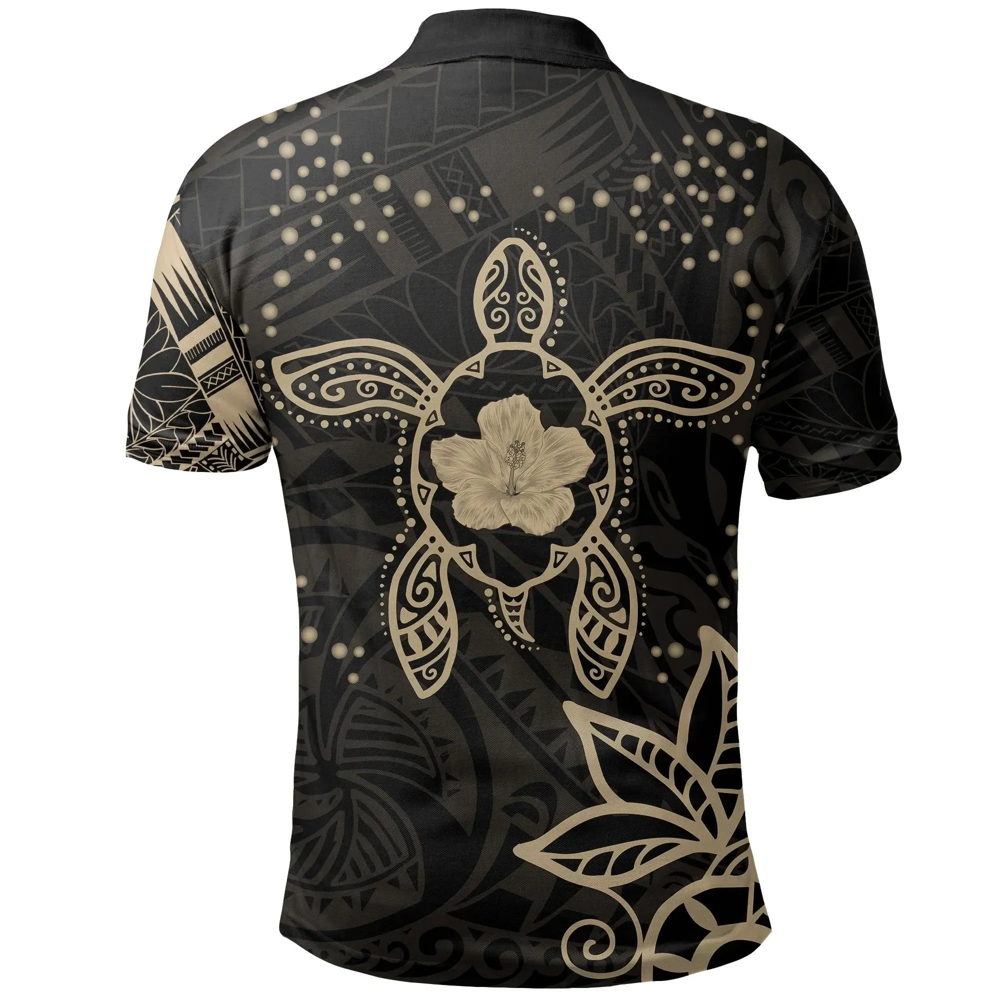 Alohawaii Shirt - Polo Shirt Polynesian Tattoo Turtle Hibiscus A7