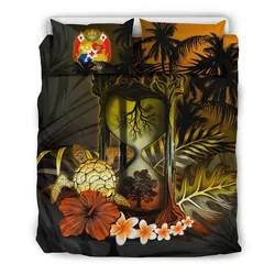 Tonga Hibiscus Tree Of Life Hourglass Bedding Set Bedroom Decor