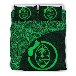 Guam Bedding Set Coat Of Arm Map Polynesian 05 TH7