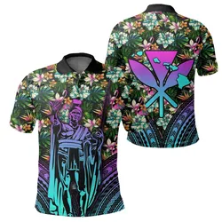 Hawaii King Polynesian Tropical Polo Shirt - Hors Style
