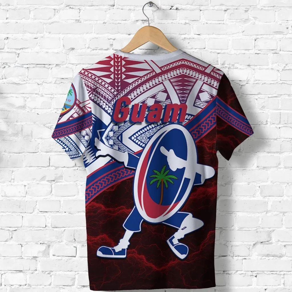 (Custom Personalised) Guam Rugby T shirt Dab Trend Creative