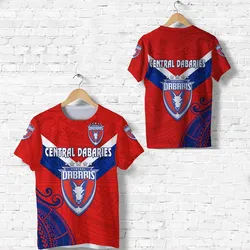 Papua New Guinea Central Dabaries T Shirt Rugby - Red LT8