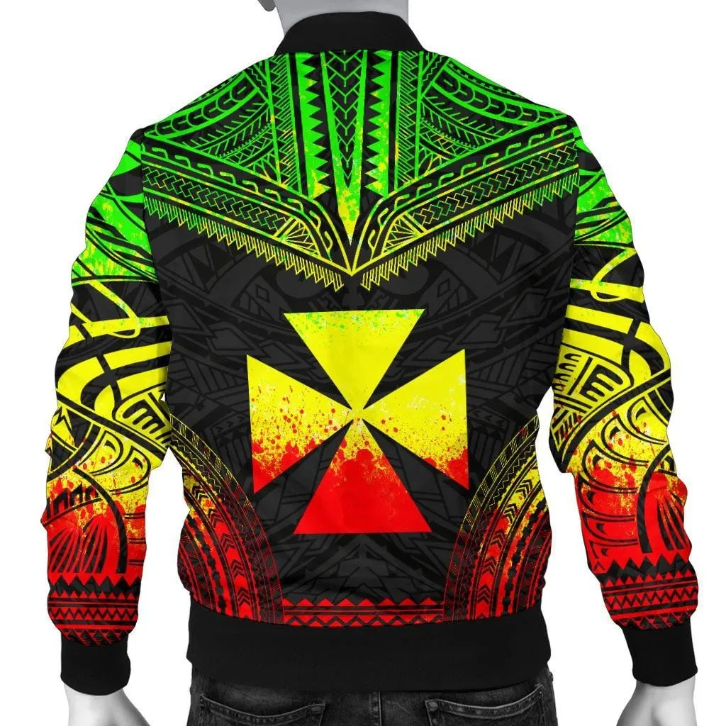 FamilyGater Jacket - Bomber Jacket Wallis And Futuna Polynesian Chief - Reggae Version - Bn10