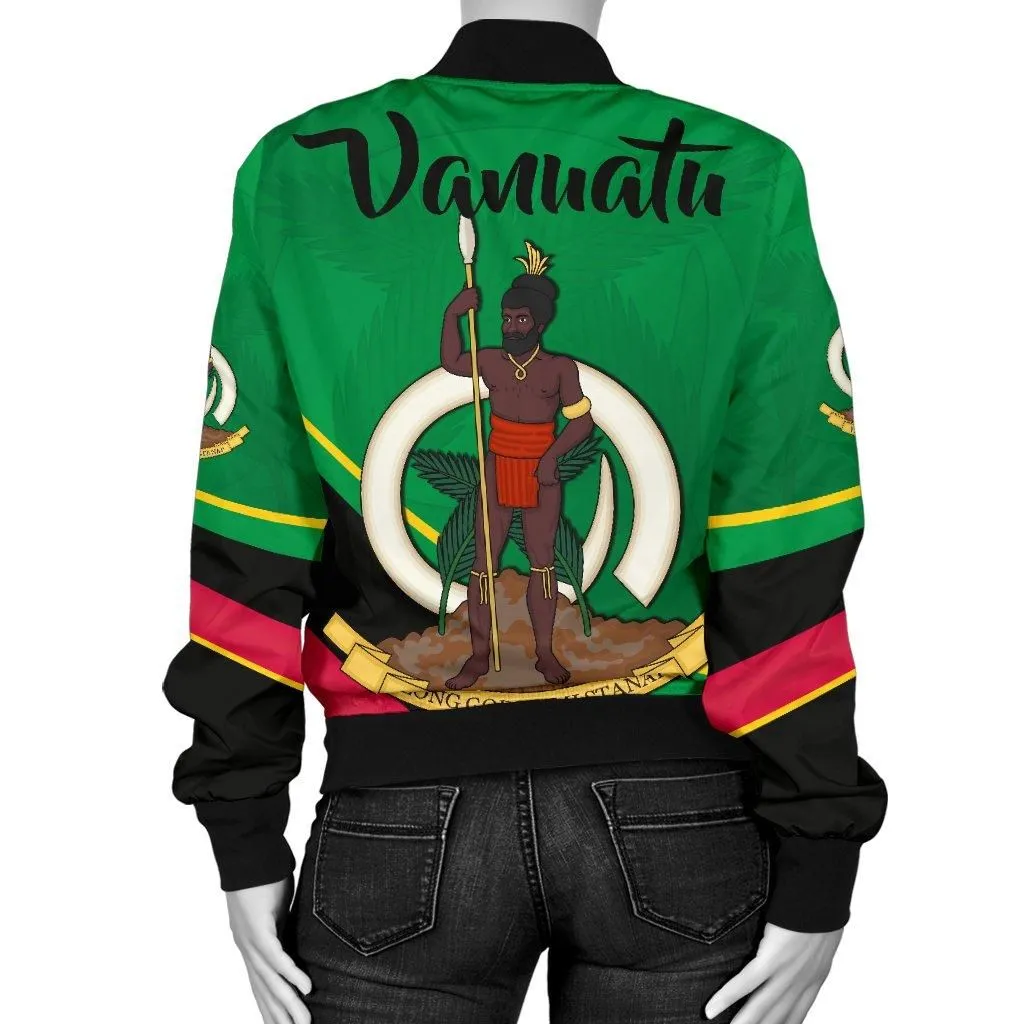 Vanuatu Womens Bomber Jacket Simple Style