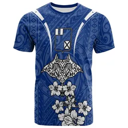 Wallis and Futuna T shirt - Ray Hibiscus