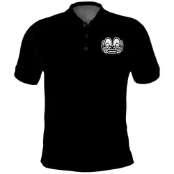 (Custom Personalised) Marquesas Islands Polo Shirt - Marquesas Tattoo Black Special LT13