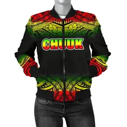 Chuuk Women's Bomber Jacket - Fog Reggae Style - BN09