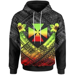 Wallis And Futuna  Hoodie - Wallis And Futuna Seal Camisole Hibiscus Style (Reggae)- BN18