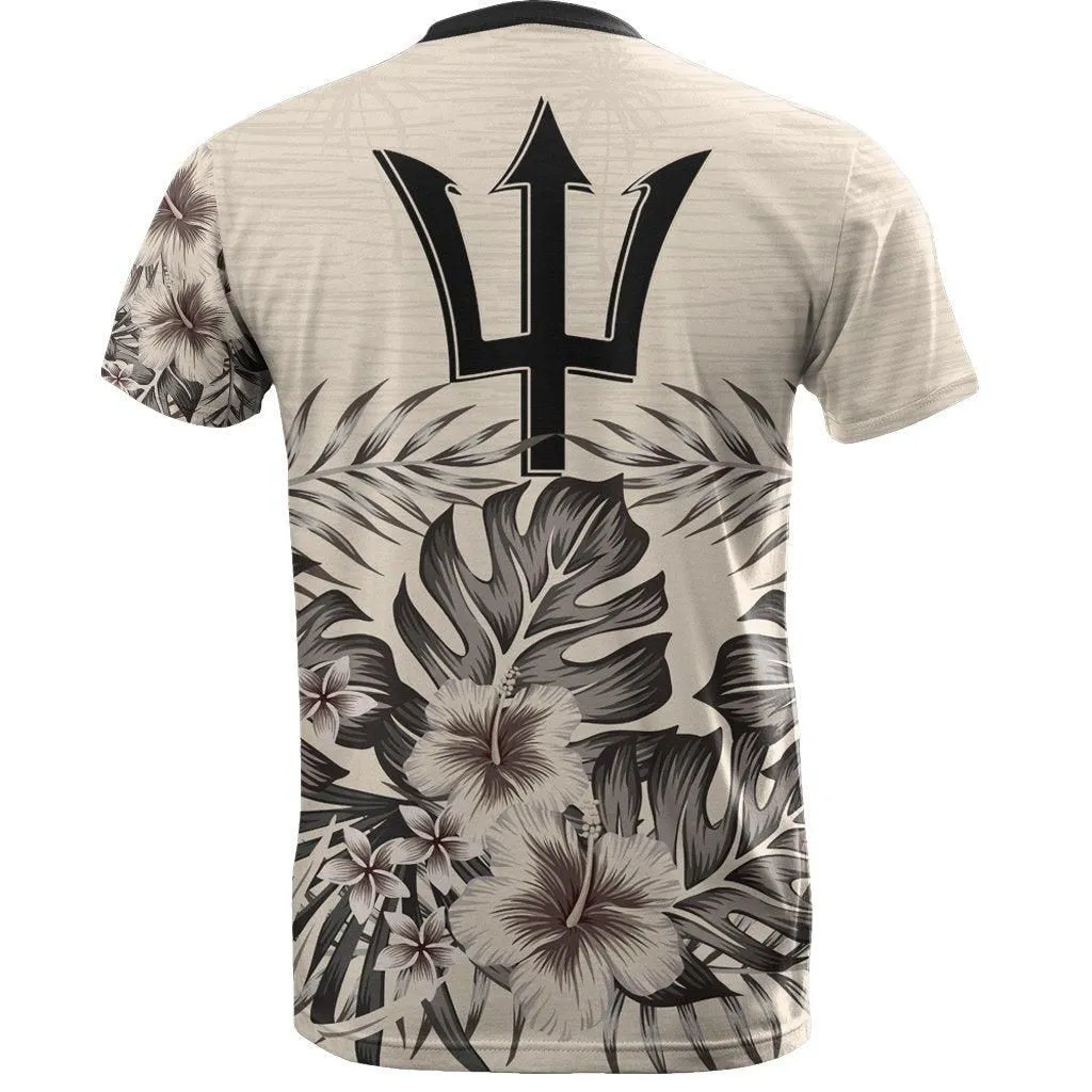 Barbados T Shirt The Beige Hibiscus No
