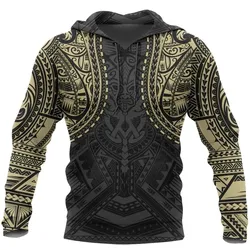 Polynesian Spirit Pullover Hoodie - Polynesian Tattoo Style