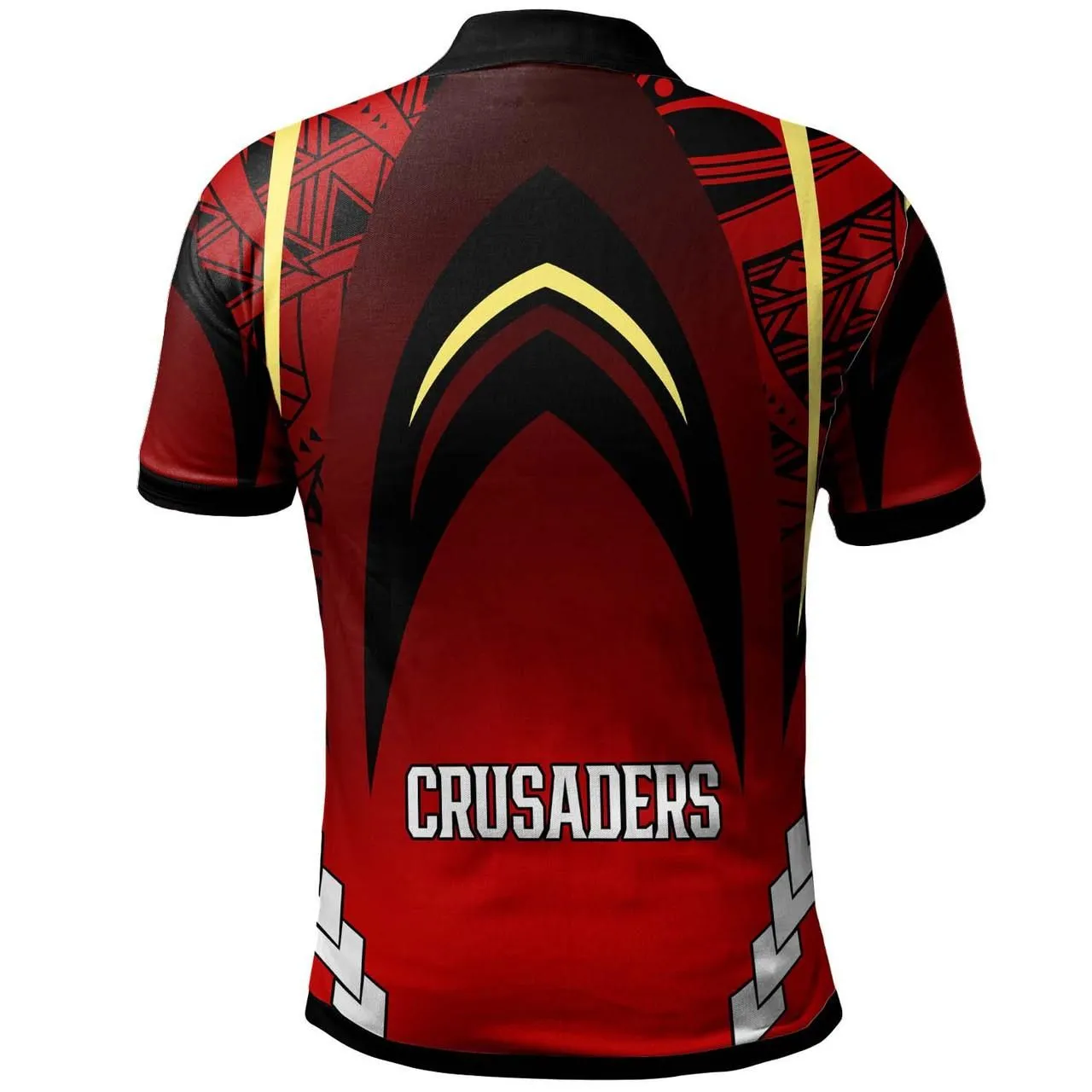 Crusaders Rugby Polo Shirt - Custom Crusaders Rugby League with Polynesian Culture Polo Shirt