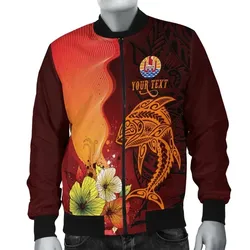 FamilyGater Jacket - Bomber Jacket Tahiti Custom Personalised - Tribal Tuna Fish - BN39