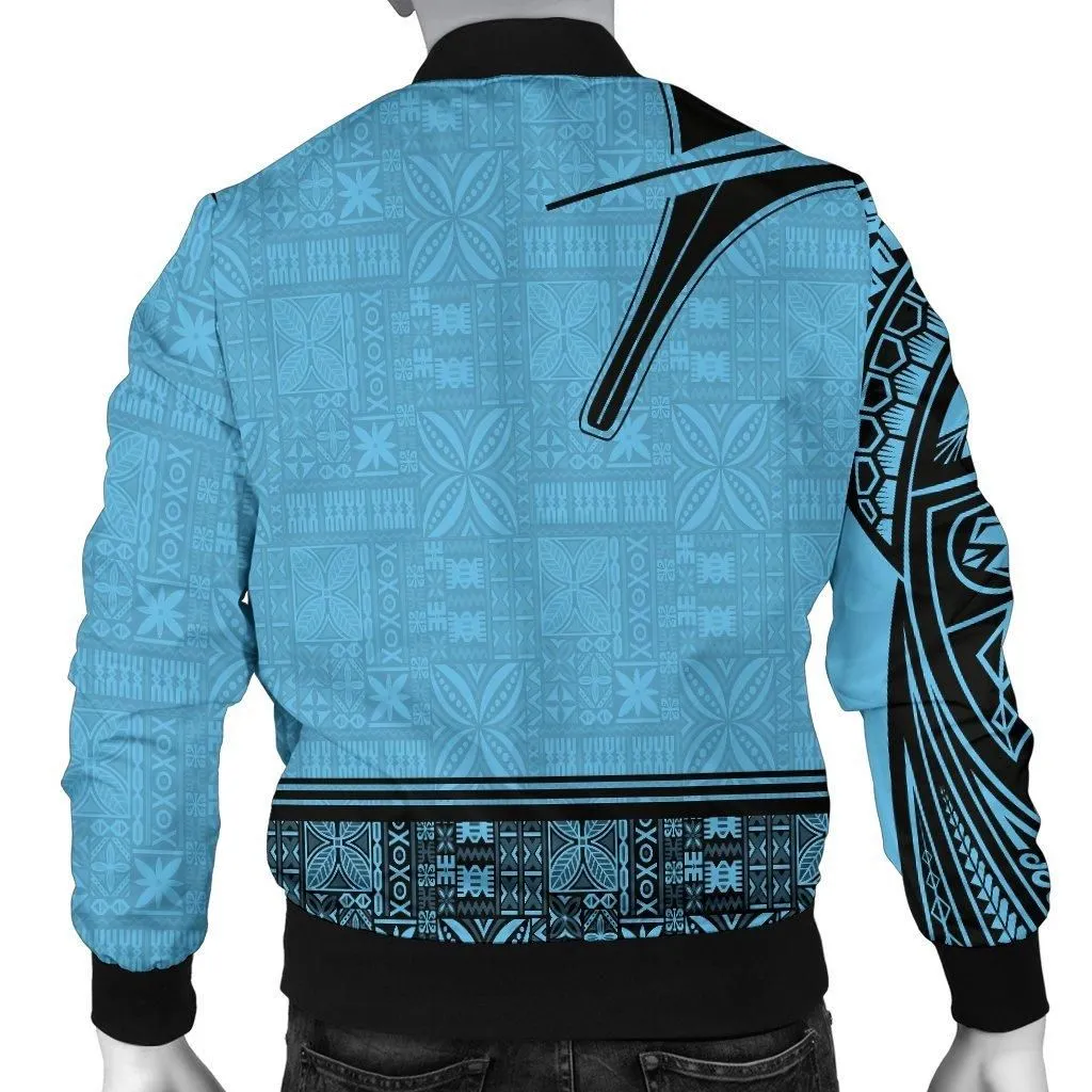 Fiji Strong Mens Bomber Jacket - Blue Version