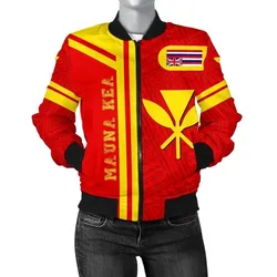 Kanaka Polynesian Mauna Kea Womens Bomber Jacket - Morale Style