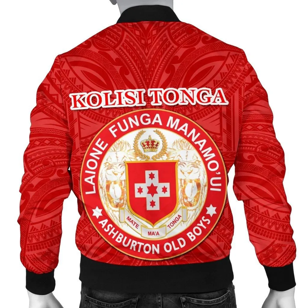 Kolisi Tonga Bomber Jacket For Men Mate Maa Tonga Unique Rugby Style
