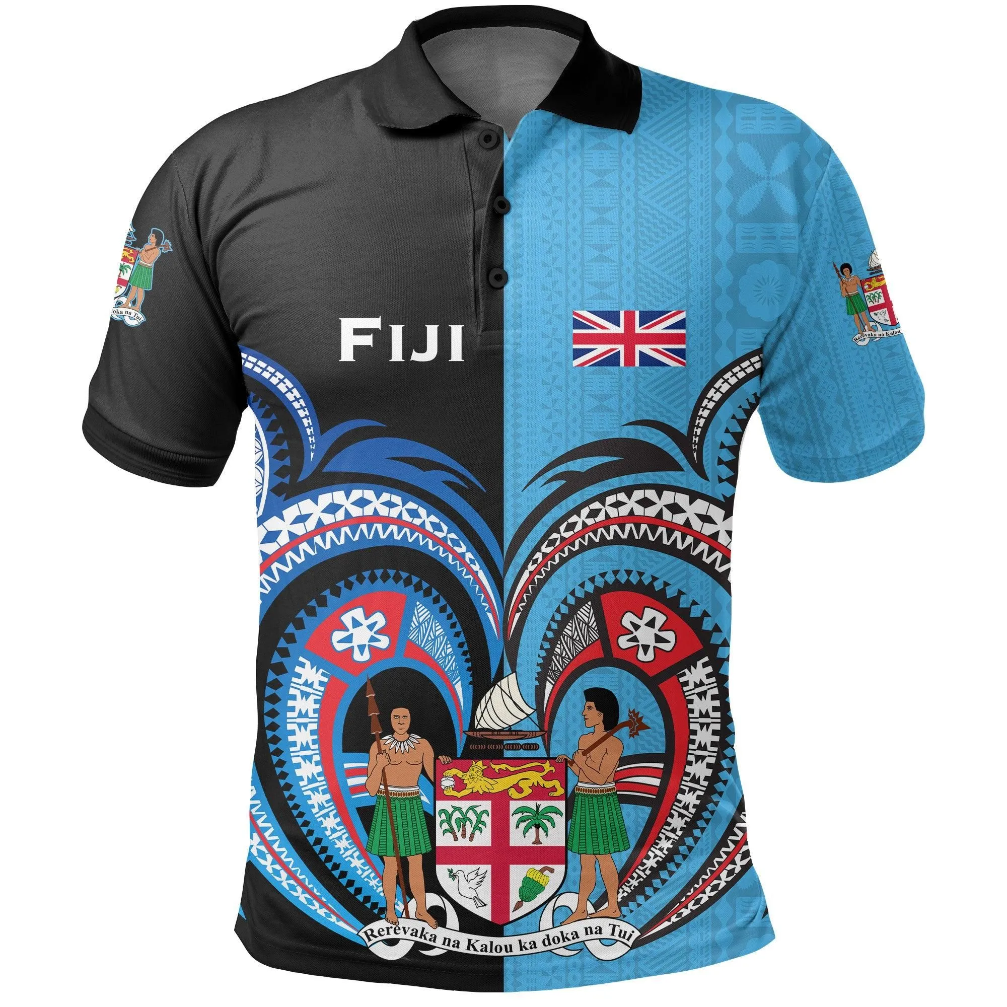 (Custom Personalised) Fiji Is My Heart Polo Shirt Polynesian Special Style LT16