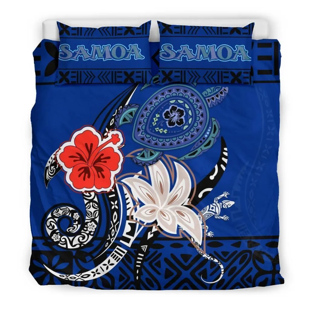 Polynesian Samoa Polynesian Turtle Hibiscus A Bedding Set Camlihp