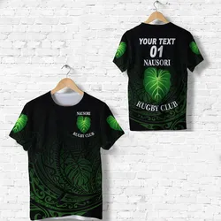 (Custom Personalised) Fiji Nausori Rugby T-Shirt Original Style, Personalized Text And Number LT8
