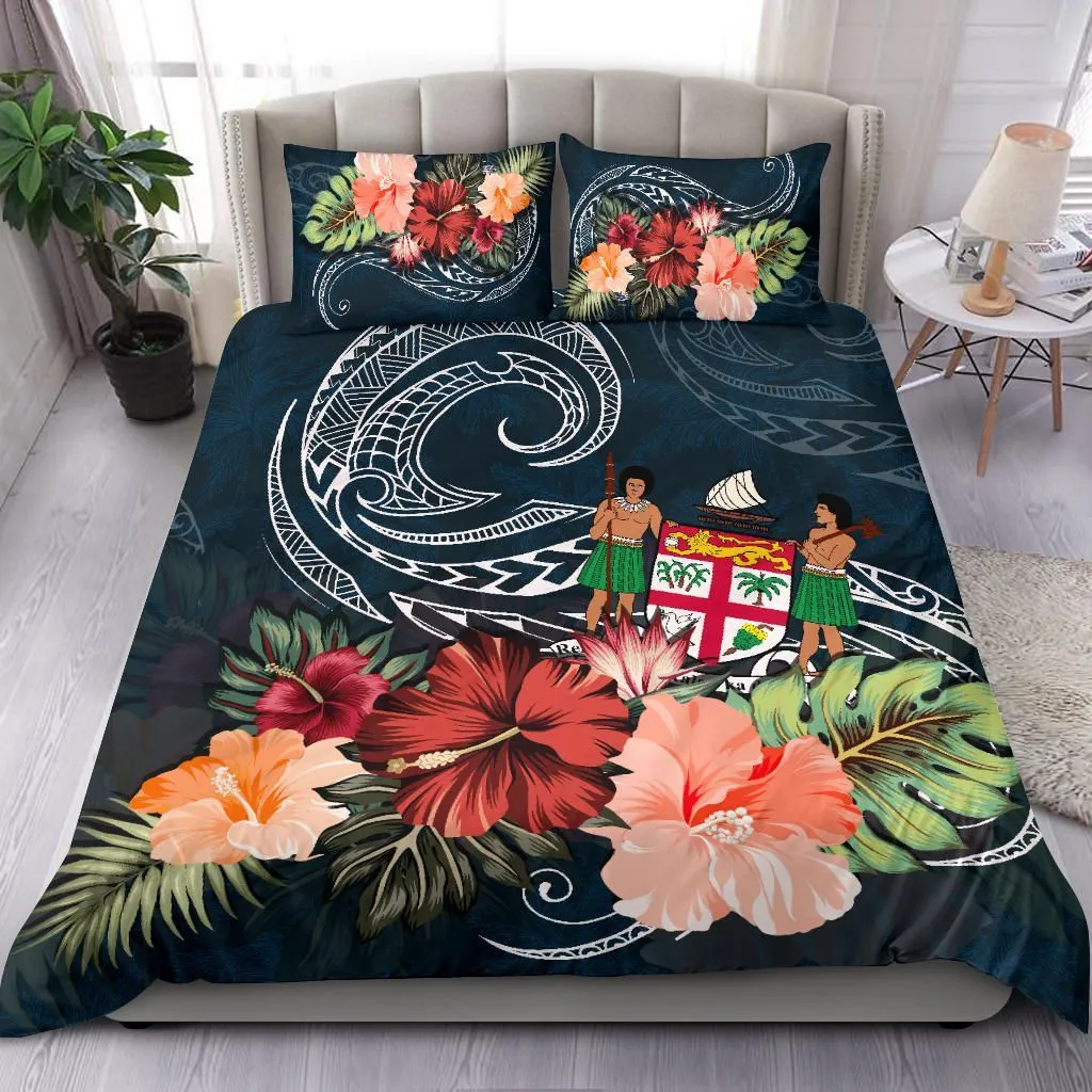 FamilyGater Bedding Set - Cover and Pillow Cases Fiji Hibiscus PolyFamilyGater Coat Of Arms Duvet Cover TH5