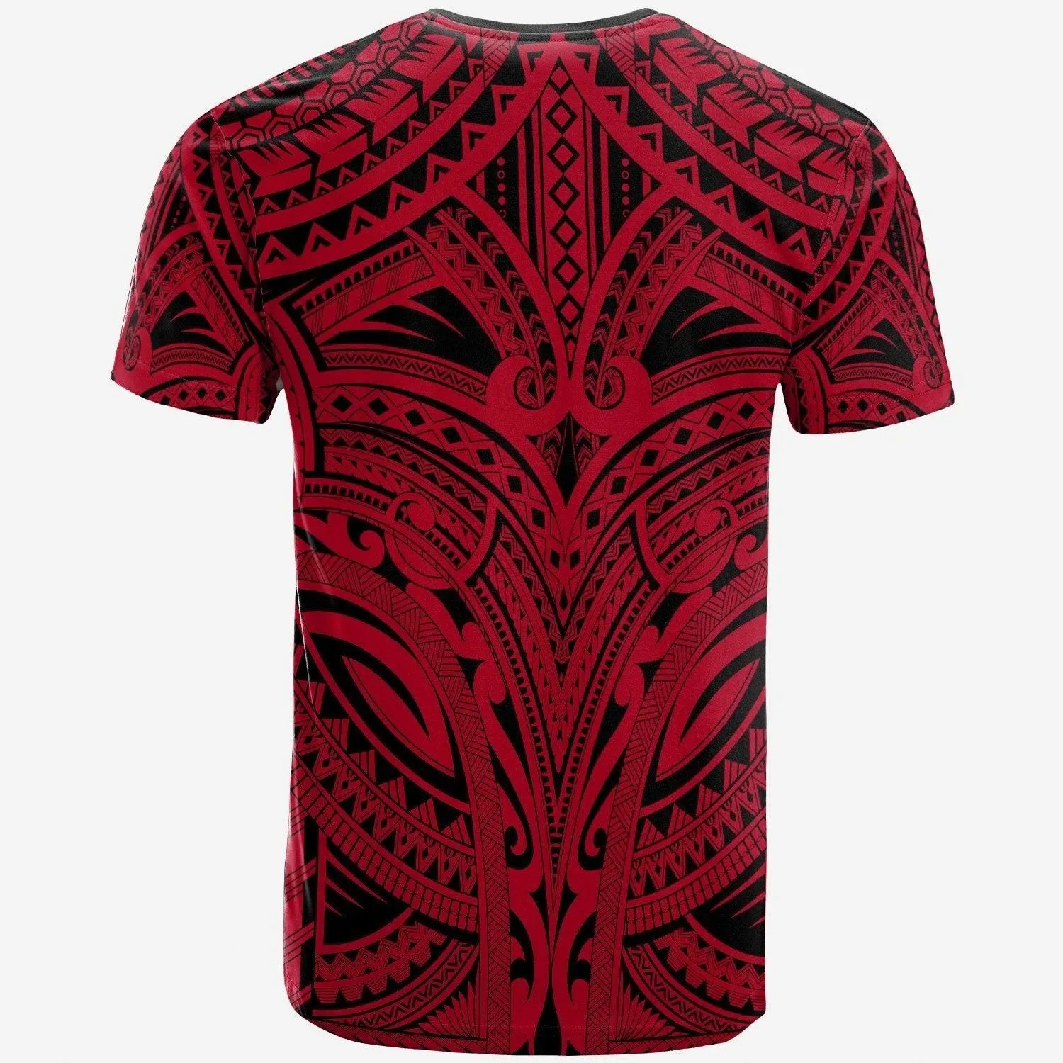 FiJi All Over T-Shirt - FiJi Coat Of Arm (Red)