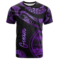 Guam Polynesian T-Shirt - Poly Tattoo Purple Version