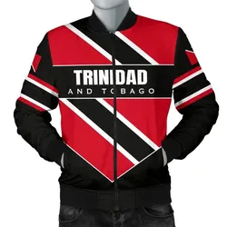 Trinidad and Tobago Mens Bomber Jacket Pro Energy RLT6