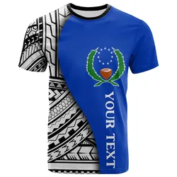 Pohnpei Custom Personalised T-shirt - Coat Of Arm and Polynesian Patterns