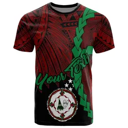 Papua New Guinea East New Britain Province Polynesian Custom Personalised T-Shirt - Tribal Wave Tattoo - BN12