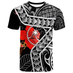 Chuuk T-Shirt - Hibiscus Ft Polynesian Pattern