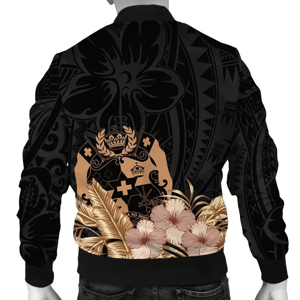 Alohawaii Tonga Jacket - Tonga Hibiscus Tribal Bomber Jacket J09