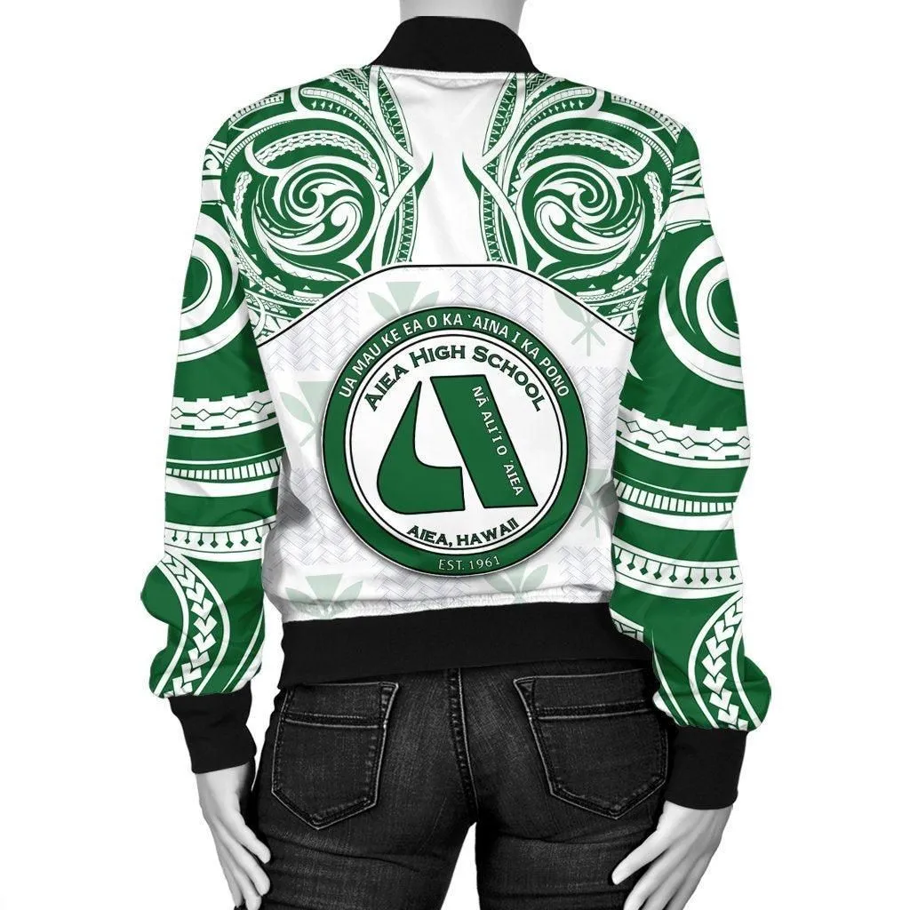 Hawaii - Kanaka Aiea High School Womens Bomber Jacket Demodern Style